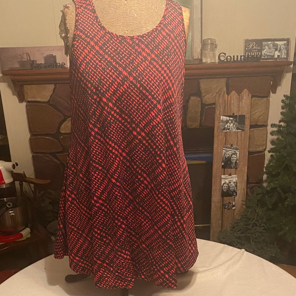 Red and Black Tunic style Tank